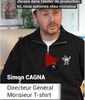 L'entreprise "Monsieur Tshirt" nous accueille